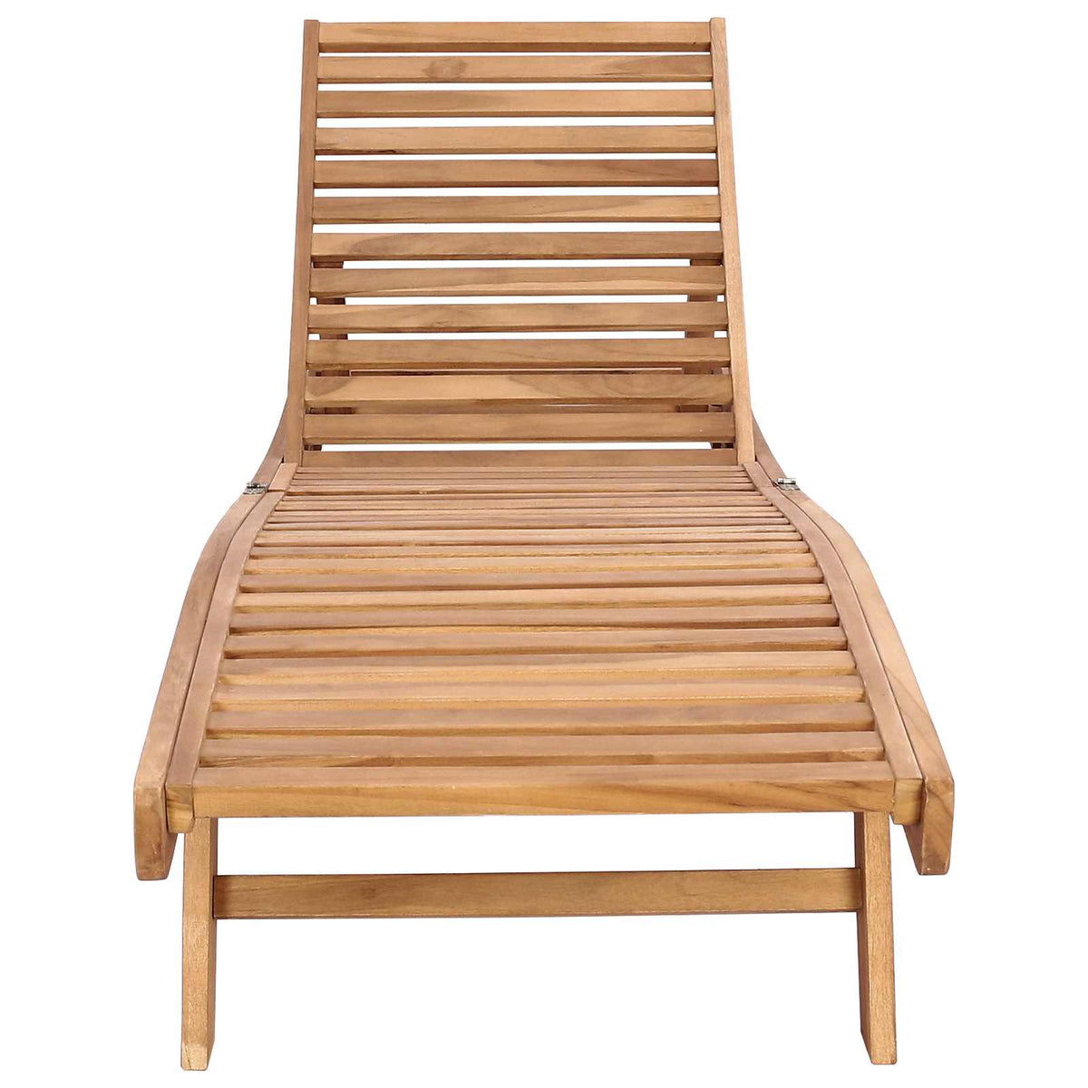 Sun Lounger Polyester Brown without table