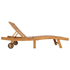 Sun Lounger Polyester Brown without table