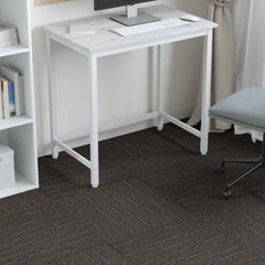 vidaXL Carpet Tile Striped Light Brown 50 x 50 cm 20 pcs 4