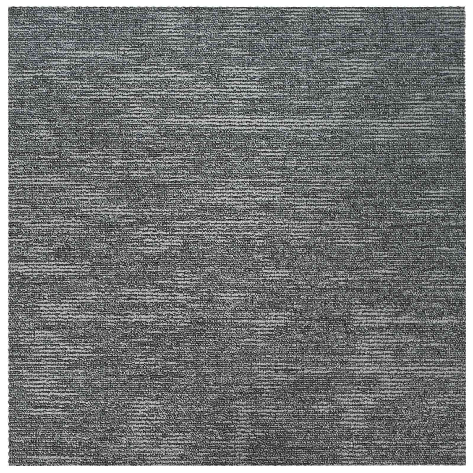 vidaXL Carpet Tile Rock Grey 50 x 50 cm 20 pcs PP and Bitumen 5