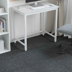 vidaXL Carpet Tile Sky Grey 50 x 50 cm 20 pcs PP and Bitumen 4