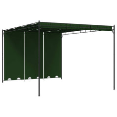 Garden Gazebo with Side Curtain 4x3x2,25 m Green 4 x 3 x 2.25 m
