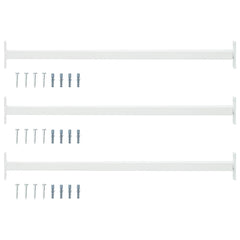 vidaXL Adjustable Window Safety Bar 3 pcs 710 -1200 mm Steel White 1
