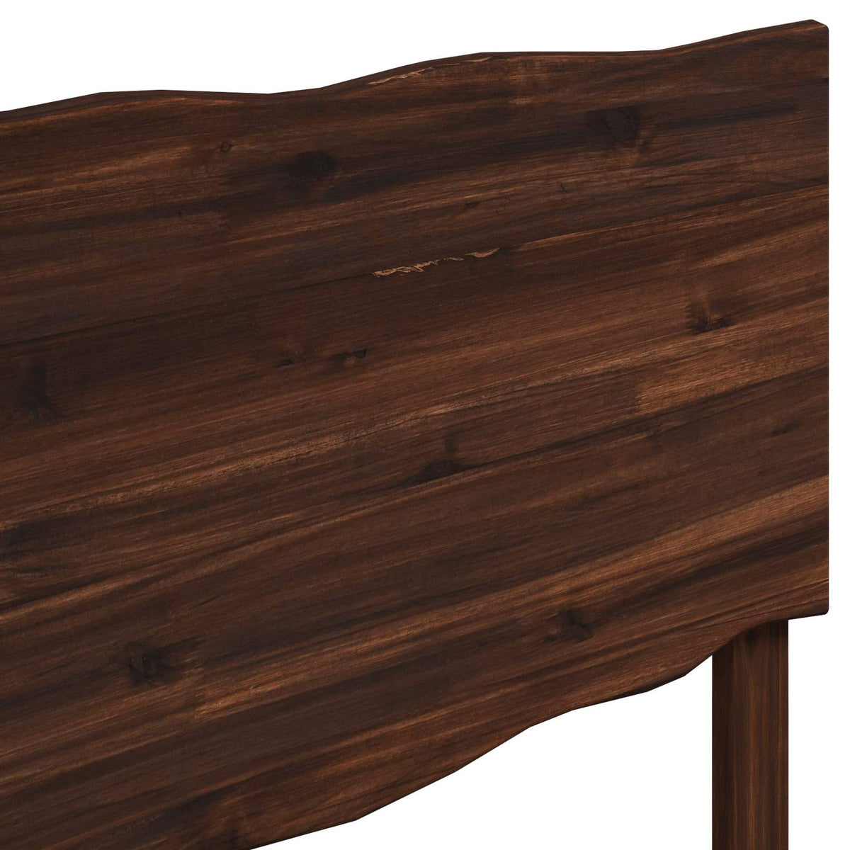 vidaXL Live Edge Headboard ROSTOCK Dark Brown 100 cm Solid Acacia Wood 5