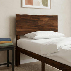 vidaXL Live Edge Headboard ROSTOCK Dark Brown 100 cm Solid Acacia Wood 1