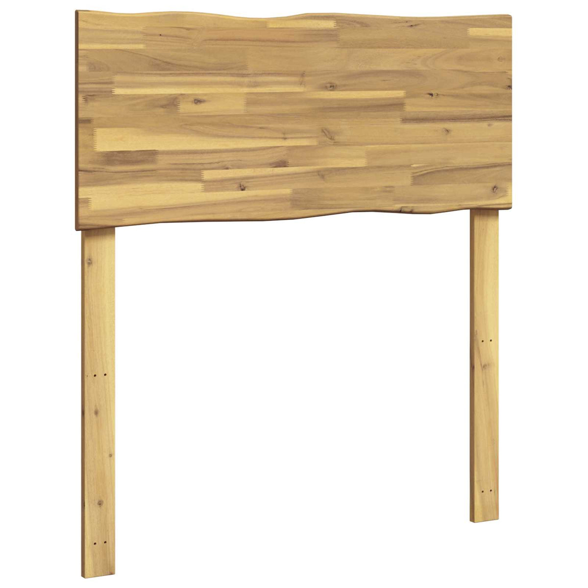vidaXL Live Edge Headboard ROSTOCK Whitewash 100 cm Solid Acacia Wood 2
