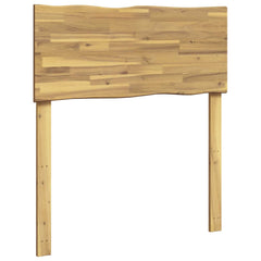 vidaXL Live Edge Headboard ROSTOCK Whitewash 100 cm Solid Acacia Wood 2