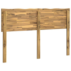 vidaXL Live Edge Headboard ROSTOCK Whitewash 120 cm Solid Acacia Wood 4