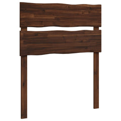 vidaXL Live Edge Headboard ROSTOCK Dark Brown 100 cm Solid Acacia Wood 2