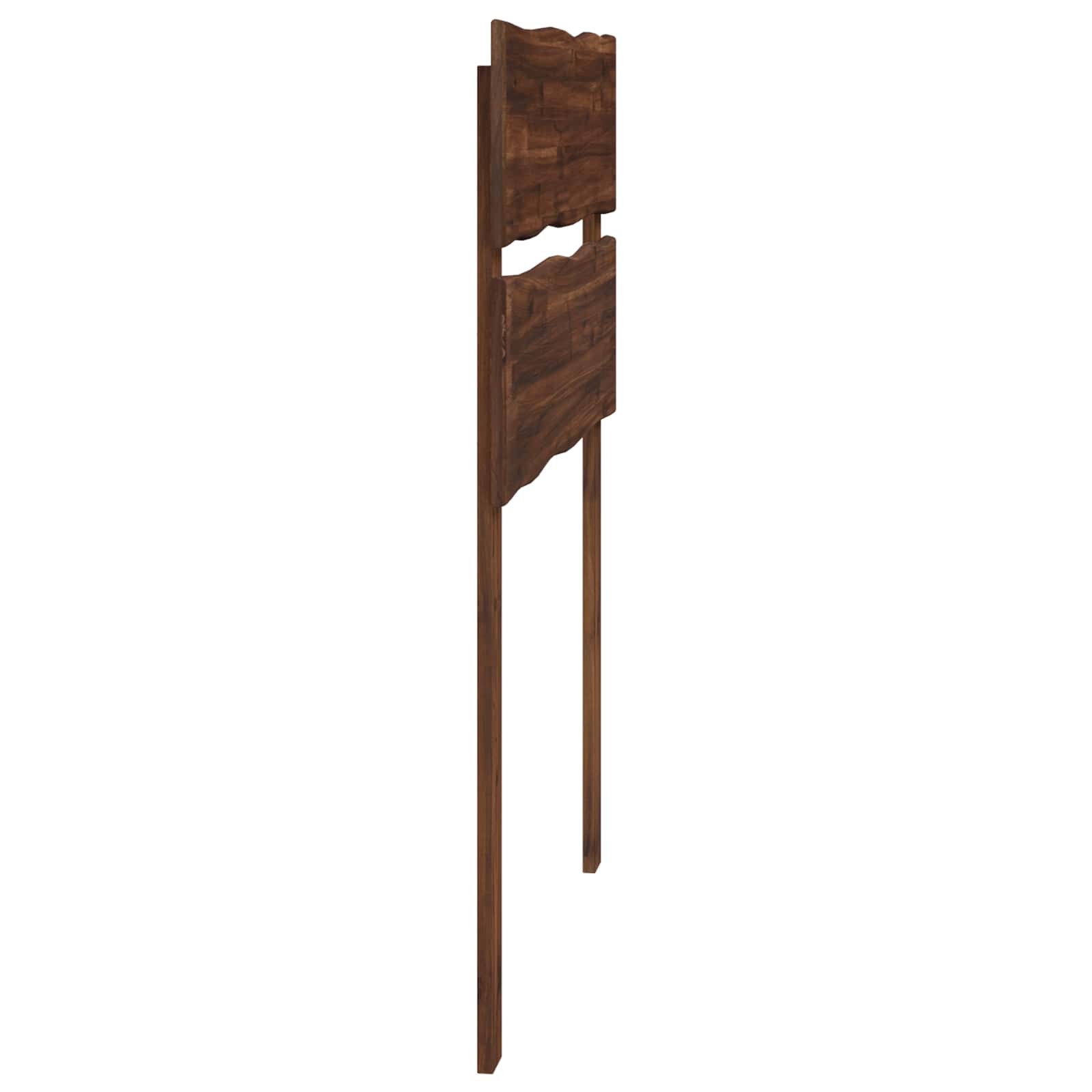 vidaXL Live Edge Headboard ROSTOCK Dark Brown 100 cm Solid Acacia Wood 3