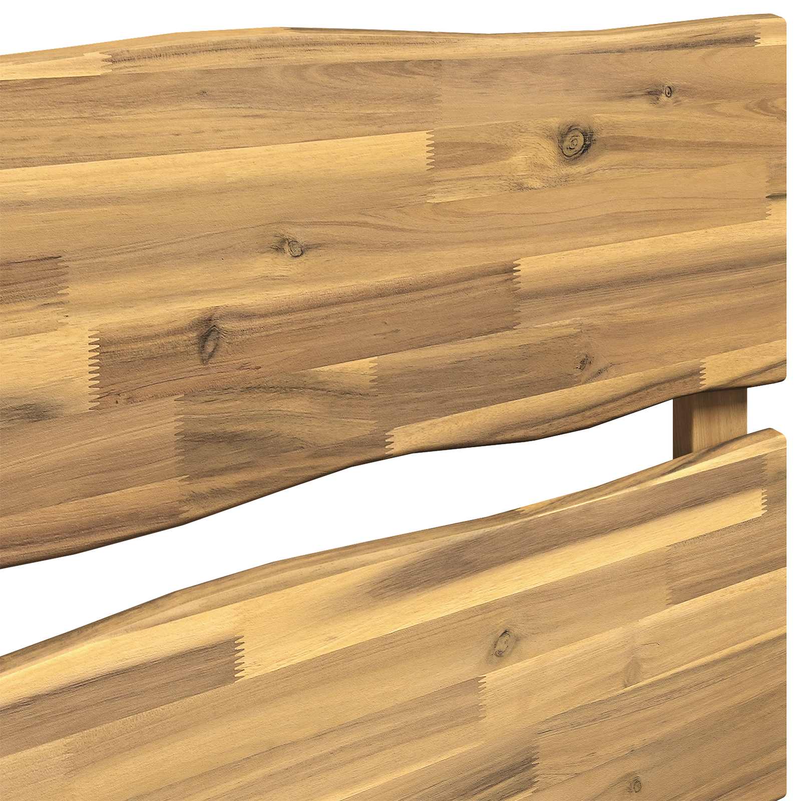 vidaXL Live Edge Headboard ROSTOCK White 100 cm Solid Acacia Wood 5