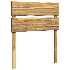 vidaXL Live Edge Headboard ROSTOCK White 100 cm Solid Acacia Wood 2