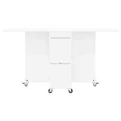 vidaXL Dinning Table 140 x 80 x 77 cm Engineered Wood White 6