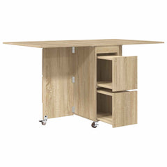 vidaXL Dinning Table 140 x 80 x 77 cm Engineered Wood Sonoma Oak 5