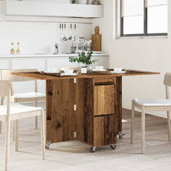 vidaXL Dinning Table 140 x 80 x 77 cm Engineered Wood Old Wood 1