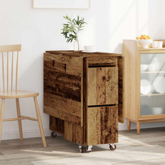 vidaXL Dinning Table 140 x 80 x 77 cm Engineered Wood Old Wood 4