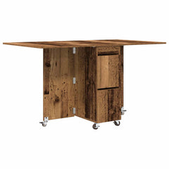 vidaXL Dinning Table 140 x 80 x 77 cm Engineered Wood Old Wood 2