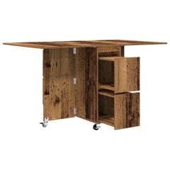 vidaXL Dinning Table 140 x 80 x 77 cm Engineered Wood Old Wood 5
