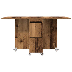 vidaXL Dinning Table 140 x 80 x 77 cm Engineered Wood Old Wood 6