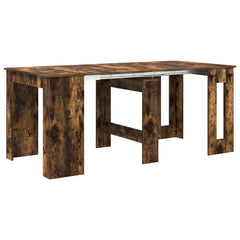 vidaXL Dinning Table 180 x 85 x 75 cm Engineered Wood Smoked Oak 2