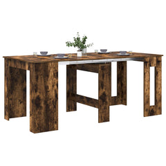 vidaXL Dinning Table 180 x 85 x 75 cm Engineered Wood Smoked Oak 3