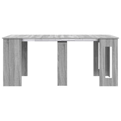 vidaXL Dinning Table 180 x 85 x 75 cm Engineered Wood Grey Sonoma 6