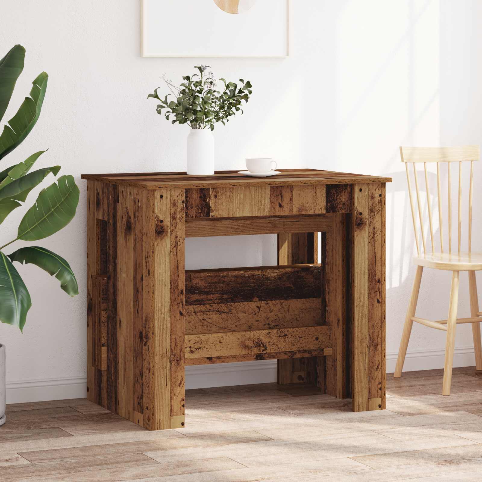 vidaXL Dinning Table 180 x 85 x 75 cm Engineered Wood Old Wood 4