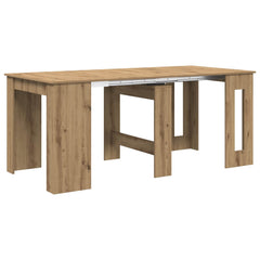 vidaXL Dinning Table Artisan Oak 180 x 85 x 75 cm Engineered Wood 2