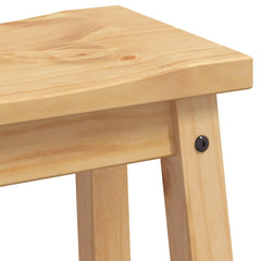 Kitchen Island Set 3 pcs 112 x 77 x 91.5 cm Honey wax