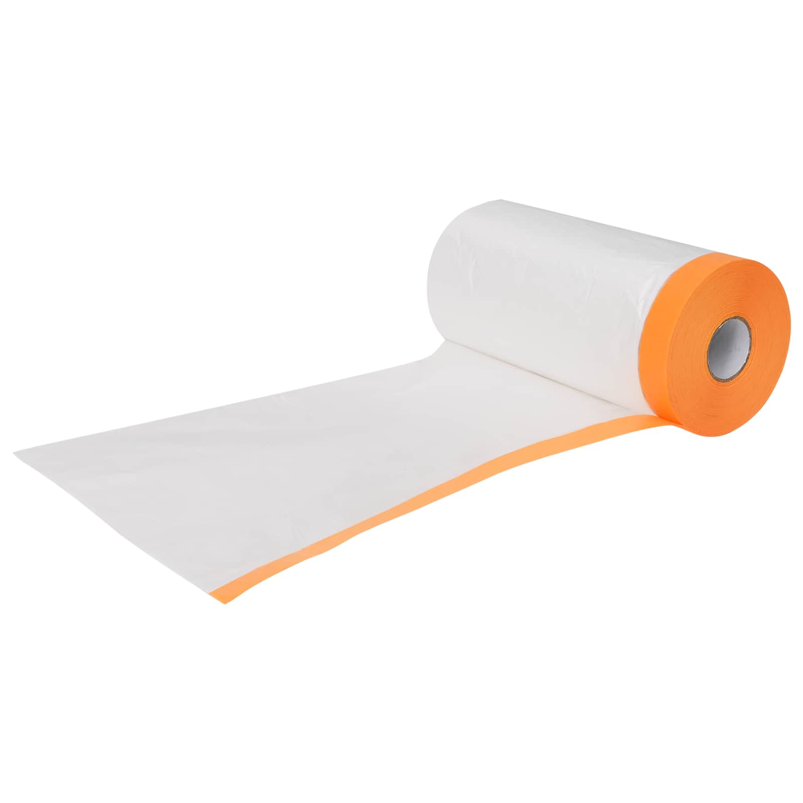 vidaXL Dust Sheet with Adhesive Tape 12 pcs Transparent 110 x 3300 cm 4