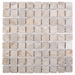 vidaXL Mosaic Tiles Cream 30 x 30 cm Marble 4