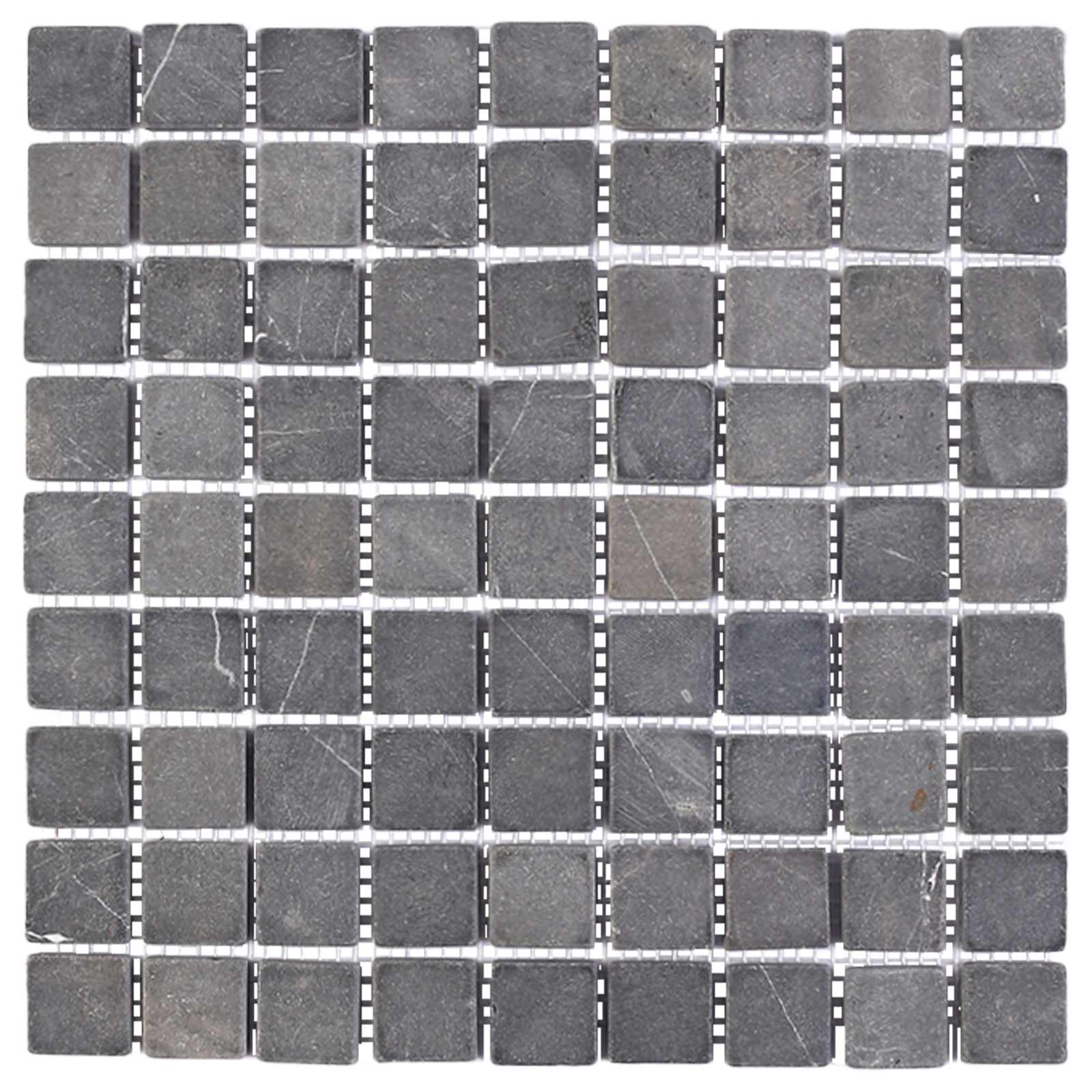 vidaXL Mosaic Tiles Grey 30 x 30 cm Marble 4