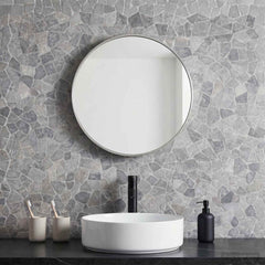 Mosaic Tiles 30 x 30 cm Marble Light grey