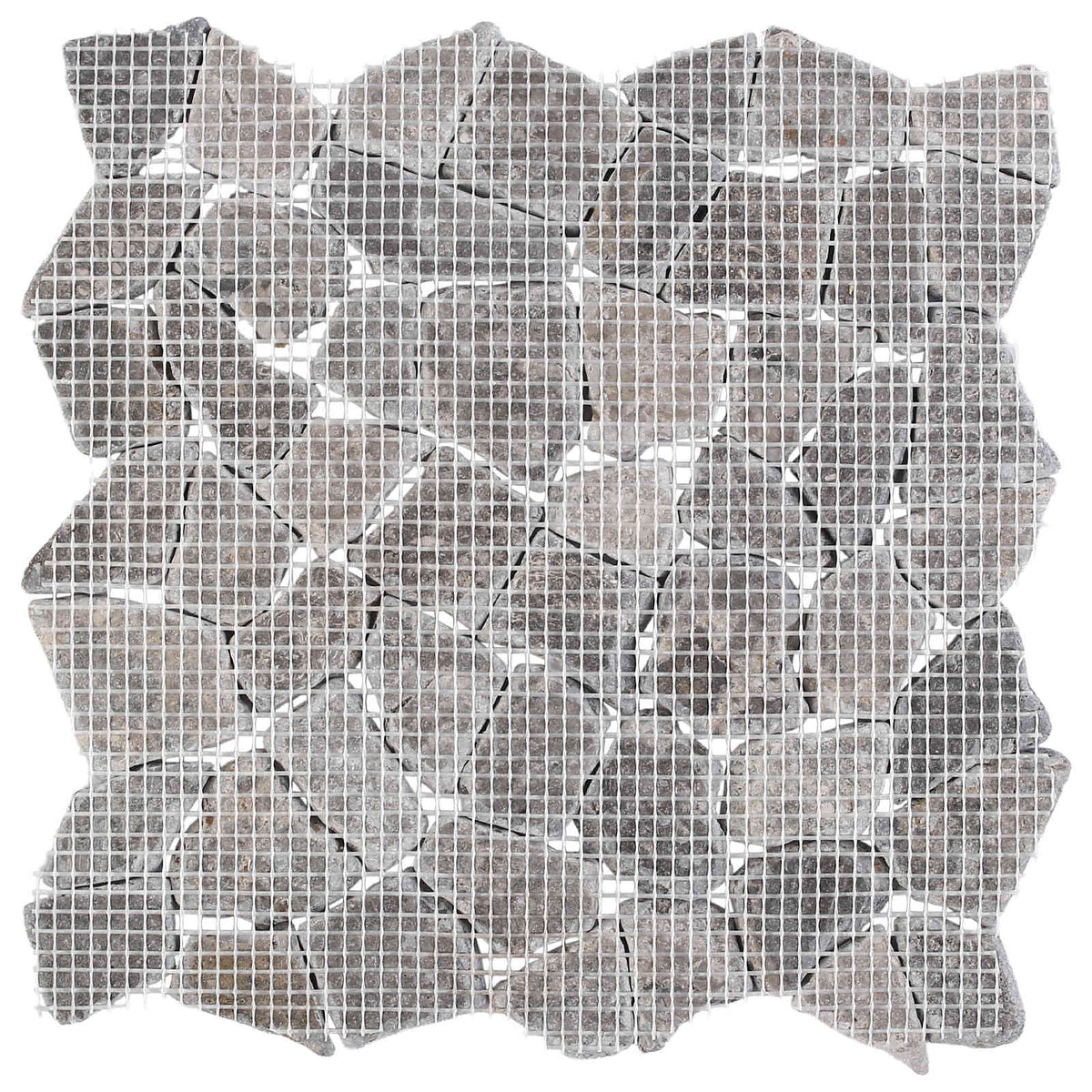 Mosaic Tiles 30 x 30 cm Marble Light grey
