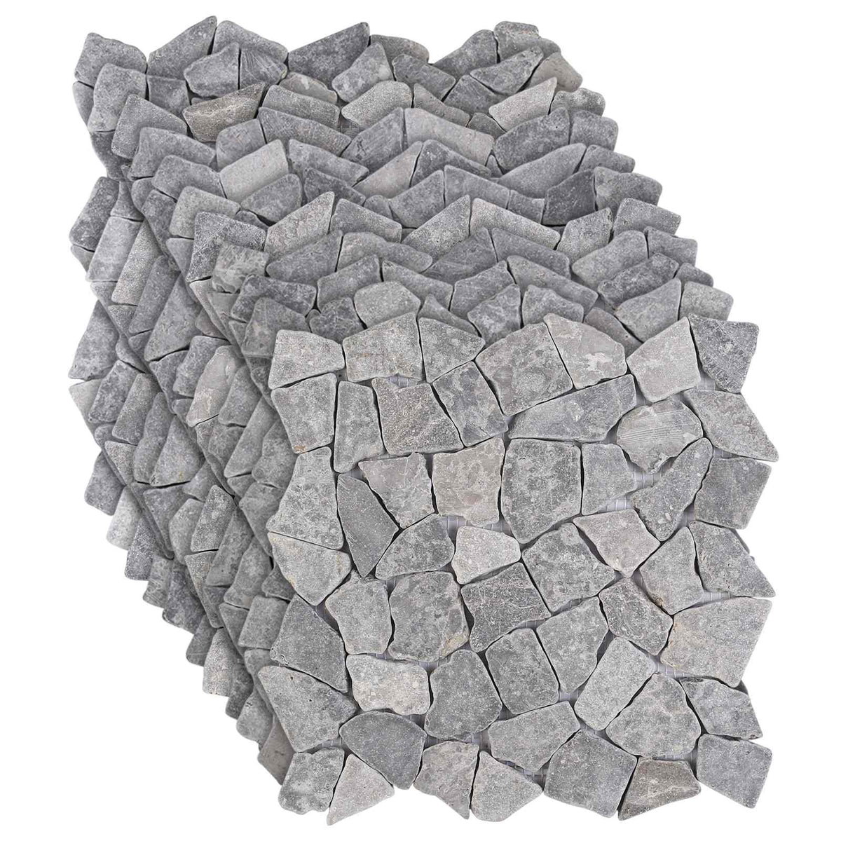 Mosaic Tiles 30 x 30 cm Marble Light grey