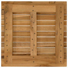 vidaXL Table Top 50 x 50 x 3.5 cm Square Solid Teak Wood Natural 5