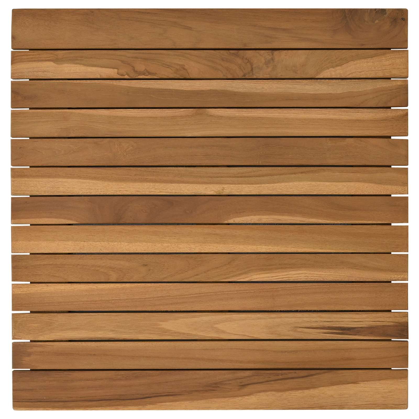 vidaXL Table Top 50 x 50 x 3.5 cm Square Solid Teak Wood Natural 2
