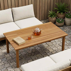 vidaXL Table Top 80 x 40 x 3.5 cm Solid Teak Wood Natural
