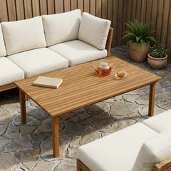 vidaXL Table Top 80 x 40 x 3.5 cm Solid Teak Wood Natural