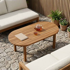 vidaXL Table Top 80 x 40 x 3.5 cm Solid Teak Wood Natural
