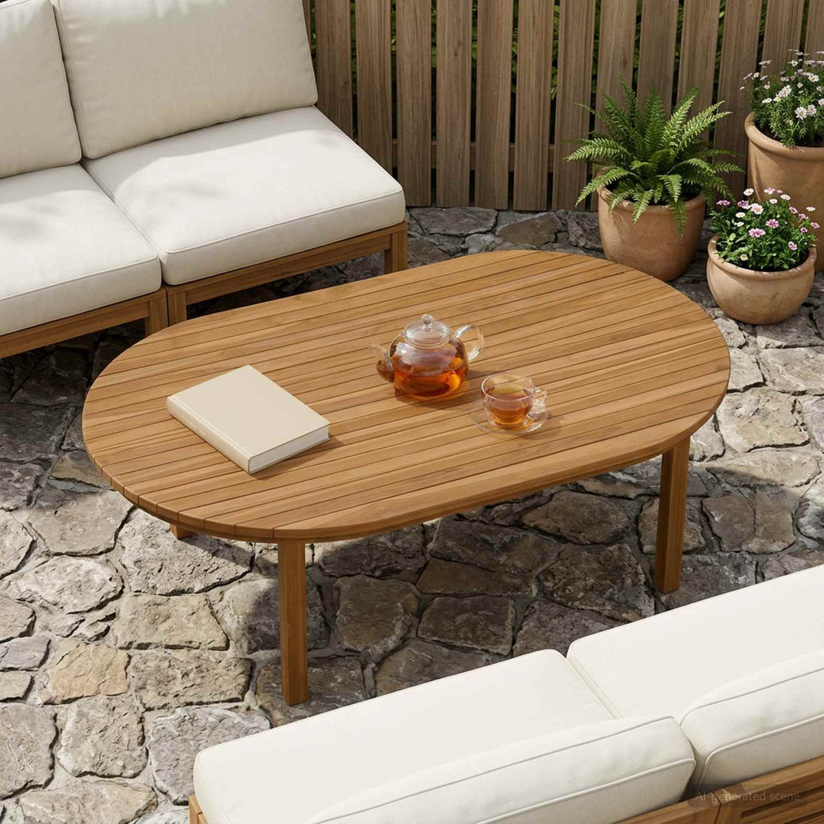 vidaXL Table Top 80 x 40 x 3.5 cm Solid Teak Wood Natural