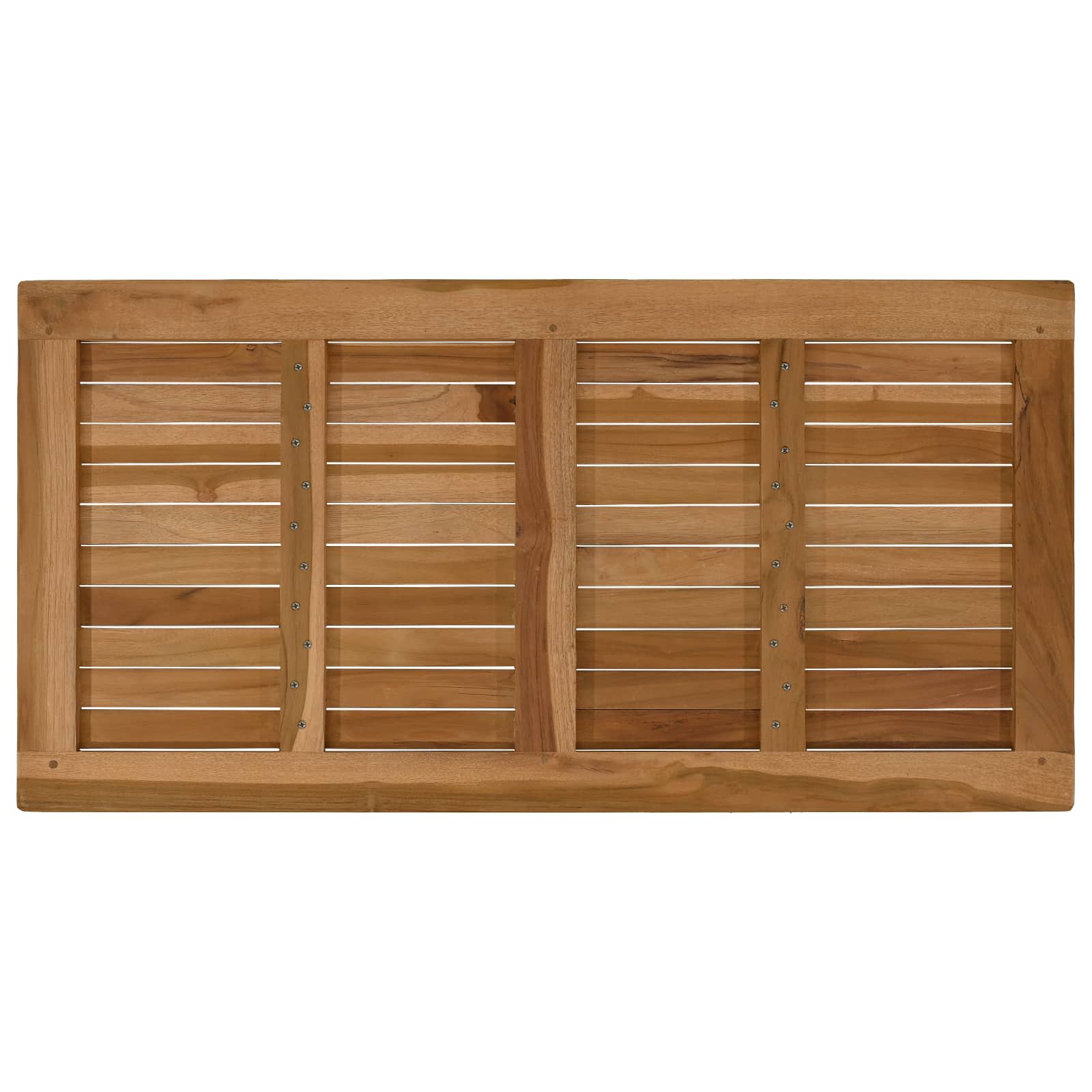 vidaXL Table Top Rectangular Solid Teak Wood Natural 5