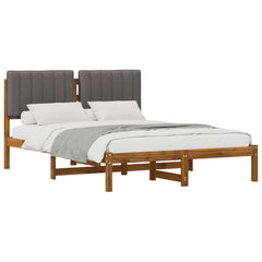 Bed Frame Upholstered Headboard Length Natural Light Grey