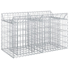 vidaXL Gabion Raised Bed 100 x 50 x 60 cm Galvanised Steel Silver 2
