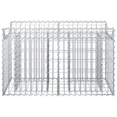 vidaXL Gabion Raised Bed 100 x 50 x 60 cm Galvanised Steel Silver 4
