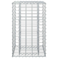 vidaXL Gabion Raised Bed 50 x 50 x 80 cm Galvanised Steel Silver 6