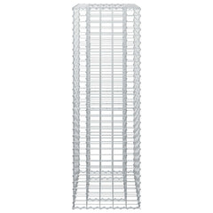 vidaXL Gabion Raised Bed 50 x 50 x 150 cm Galvanised Steel Silver 6