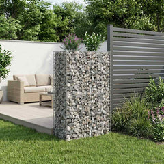vidaXL Gabion Raised Bed 90 x 50 x 150 cm Galvanised Steel Silver 5