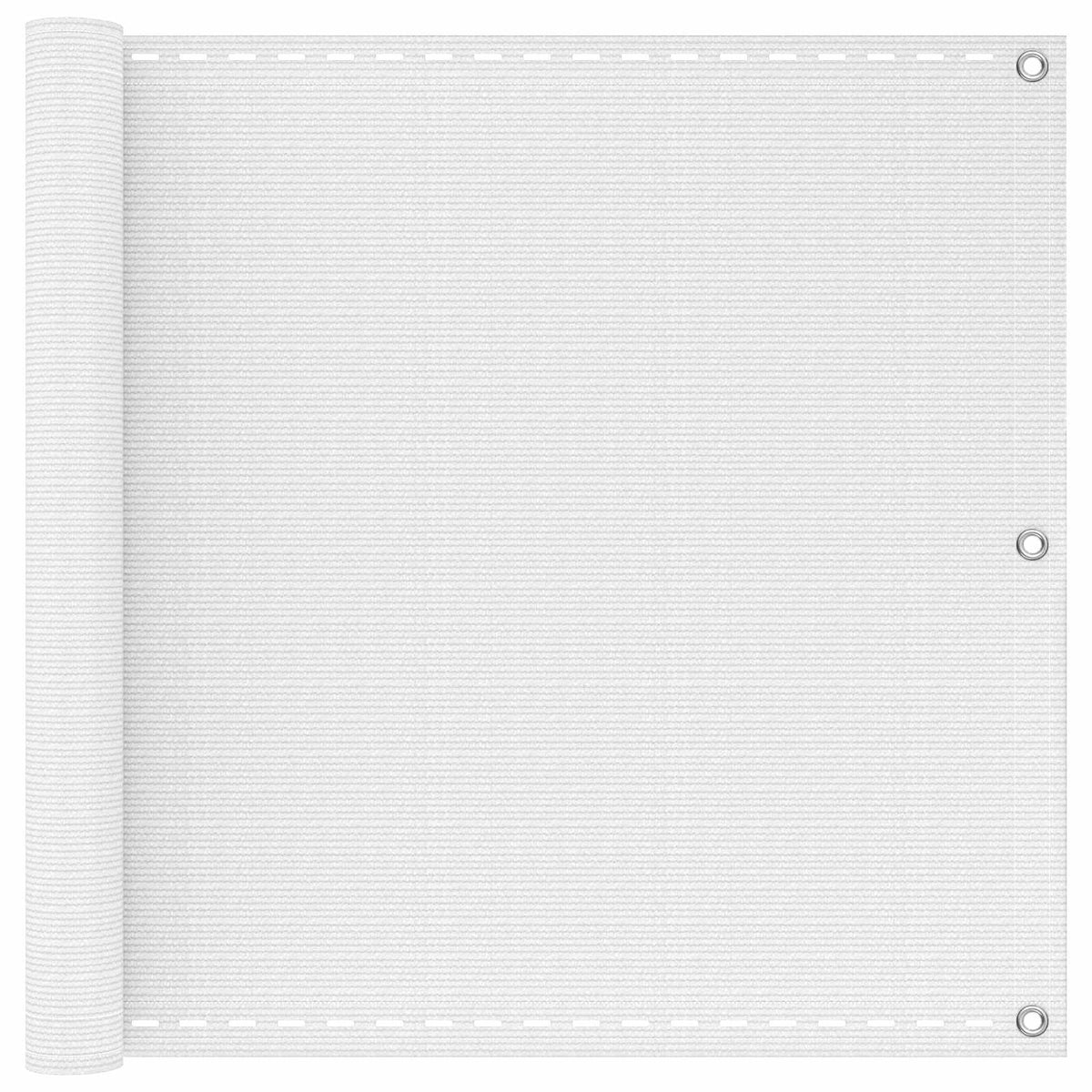 vidaXL Balcony Screen Rectangular 90 x 1200 cm HDPE White 1