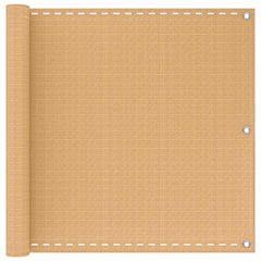 vidaXL Balcony Screen Rectangular 90 x 1200 cm HDPE Sand 1